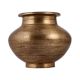Brown Holy Water Pot Crafted from Brass