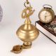 Hanging Om Oil Lamp Made of Premium Brass
