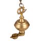Hanging Om Oil Lamp Made of Premium Brass
