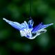 Butterfly Glass Christmas Ornaments For Kids Set of 4 Pcs