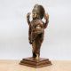 Antique Brown Handmade Lord Dhanvantari Statue