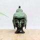 Bronze Buddha Head Statue in Antique Finish