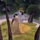 Hand Painted Pichwai Painting of Krishna Radha for Decor