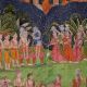 Beautiful Pichwai Painting of Krishna Teasing Gopis for Decoration