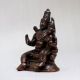 Vintage Copper Hindu God Narayan and Lakshmi Statue