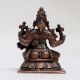 Handcrafted Lord Hayagriva & Goddess Lakshmi Copper Statue