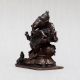 Vintage Copper Statue of Lord Ganesha in Antique Finish