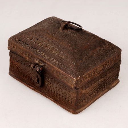High-Quality Brass Jewelry Box in Antique Finish