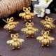 Gold Bee Knobs-Gold Drawer Pulls-Bumble Bee Cabinet Knobs
