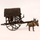 Vintage Brass Tribal Chariot Statue for Home Decor