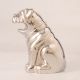 Handmade Small Metal Dog in Silver Shiny Finish