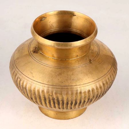 Beautiful Brass Water Pot in Antique Golden Finish