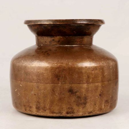 Handmade Brown Finish Water Pot Made of Brass
