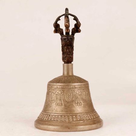 Premium-Bell Metal Handmade Tibetan Bell for Decor