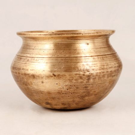 Finest Brass Holy Pot in Antique Brown Finish
