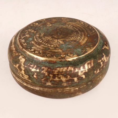 Handmade Small Brass Sindoor Box for Prayer Room