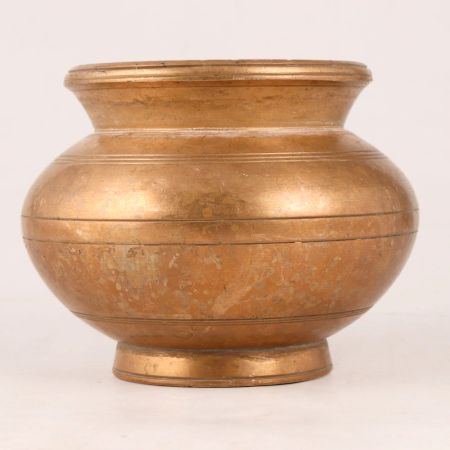 Premium Brown Brass Holy Pot for Decoration