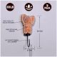 Brown Wooden Bear Elephant Hippo Wall Hooks For Kids - Pack of 3