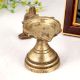 High-Quality Brass Oil Lamp with Handle for Prayer