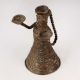 Vintage Doll Brass Oil Lamp in Antique Brown Finish