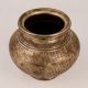 Antique Brown Brass Holy Pot in South Indian Art