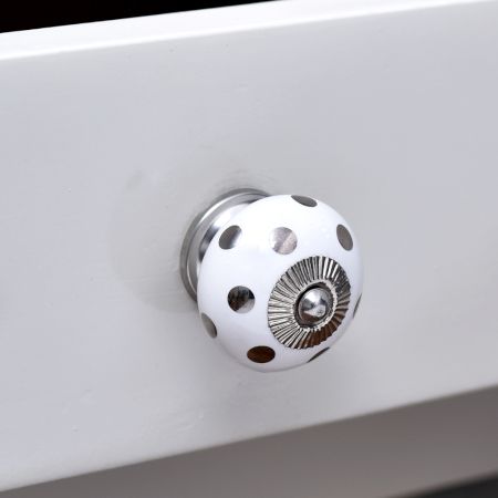 Silver Dot Ceramic Dresser Knobs Online
