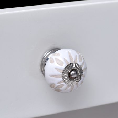 White Etched Ceramic Knob-01