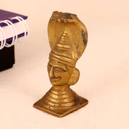 Handmade Brass Head Statue of Lord Shiva Muniswaran God for Decor