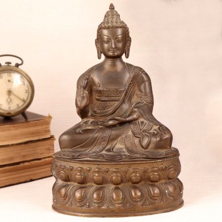 Handmade Lord Buddha Brass Statue for Home Decor