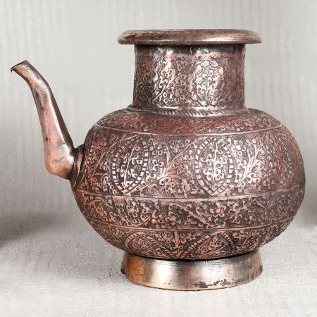Islamic Art Copper Water Pot with Spout for Decor