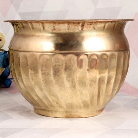 Handmade Brass Planter for Home & Office Decor