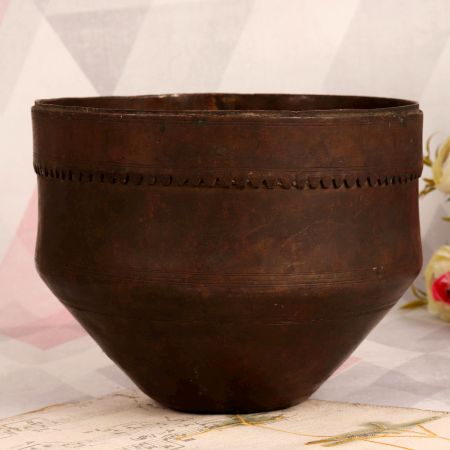 South Indian Art Brass Pot for Home & Office Decor