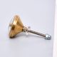 Round Golden Brass And shell Metal Cabinet Knobs
