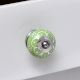 Lime Green Floral Knob