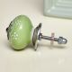 Lime Green Floral Knob