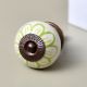 Lime Green Flower Knob