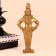 Handcrafted Golden Brass Lord Vitthal Statue for Worship