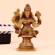 Antique Brown Lord Vishnu with Lakshmi Brass Statue
