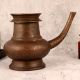 Elegant Brown Brass Holy Pot with Spout for Decor