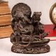 Vintage Handcrafted Lord Ganesha Brass Statue for Worship