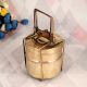 Handcrafted Tiffin Box Made of High-Quality Brass