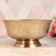 Handmade Shiny Golden Brass Bowl for Decoration