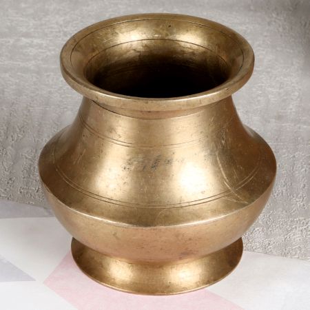 South Indian Art Brass Holy Water Pot for Decoration