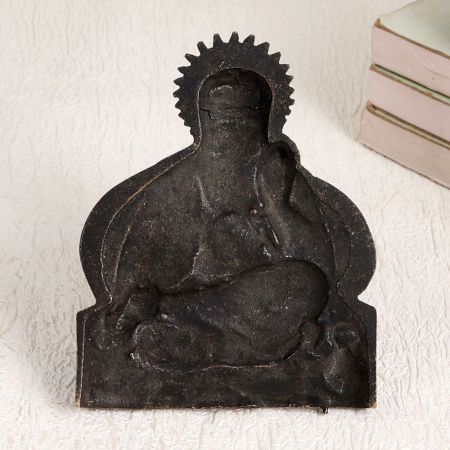 Finest Brass Holy Plate of Guru Nanak for Decoration