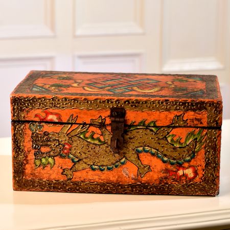 Multi-Coloured Rectangular Box Made of Premium Wood