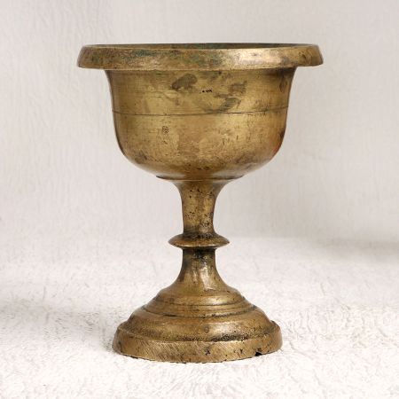 Antique Brown Finish Brass Kumkum Cup for Prayer
