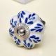 Blue Leaf Ceramic Melon Cabinet Knob Online