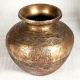 Engraved Brass Holy Water Pot for Home Decor