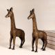 Decorative Finest Brass Giraffe in English Art in Pair of 2