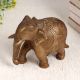 Elegant Brown Brass Statue of Elephant for Decoration
